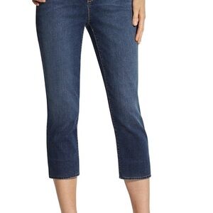Chico’s Women’s So Lifting Crop Jeans in Dark Blue Size 1.5 US Size 10 or M